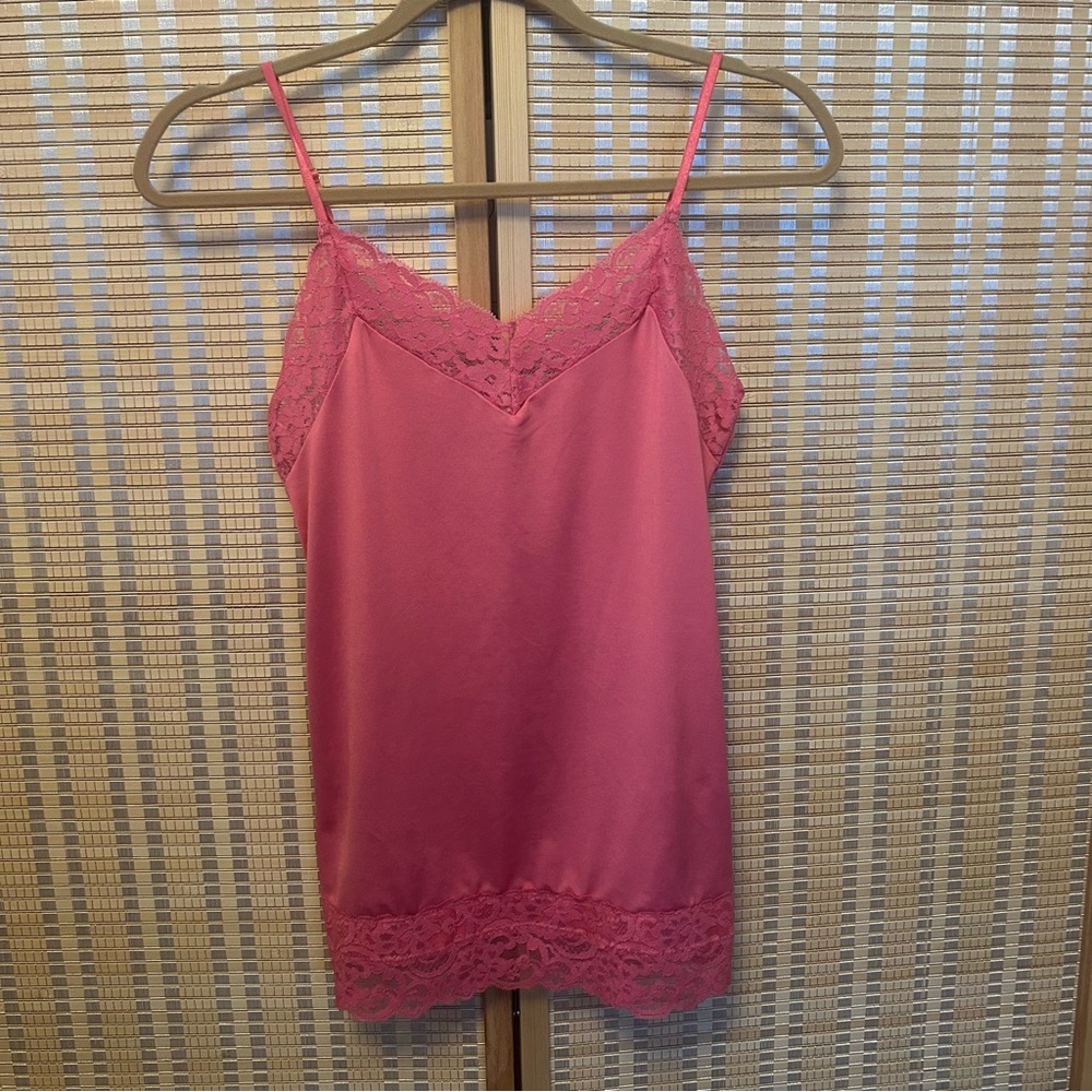 White House Black Market pink cami, women’s size S